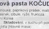 Vepřové nudličky KOČUDŽANG (J.Korea), Vepřové nudličky KOČUDŽANG (J.Korea)