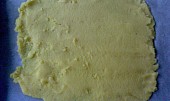 Polenta - základní recept, uvarena polenta na plechu