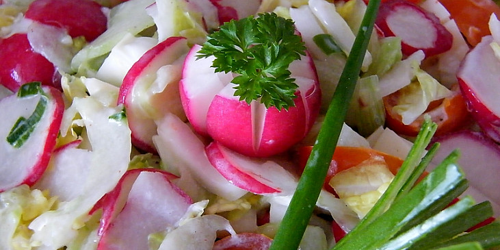 Ředkvičkový pikantní salát
