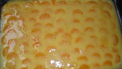Mandarinkové řezy, zalité polevou
