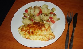 Kuře v těstíčku a bramboroý salát