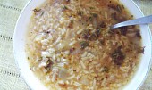 Mateřídoušková polévka s hlívou a rýží (Mateřídoušková polévka s hlívou a rýží)