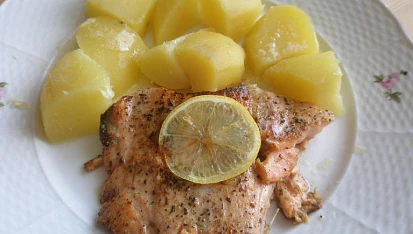 Losos na bylinkovém másle