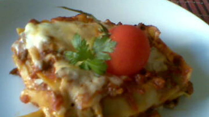 Lasagne se žampiony