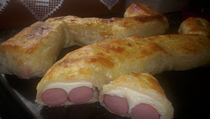 Okatý párkový štrúdl, jen mrknout