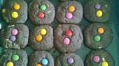 Lentilkové cookies s bílou čokoládou