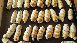 Trubičky plněné krémem z nivy