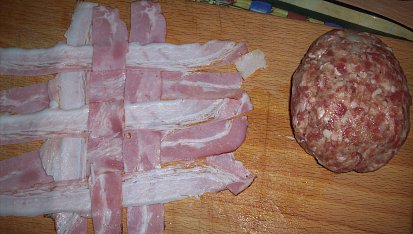 Želvičky z mletého masa, spleteno