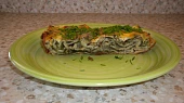 Lasagne s nivou, zelím a špenátem