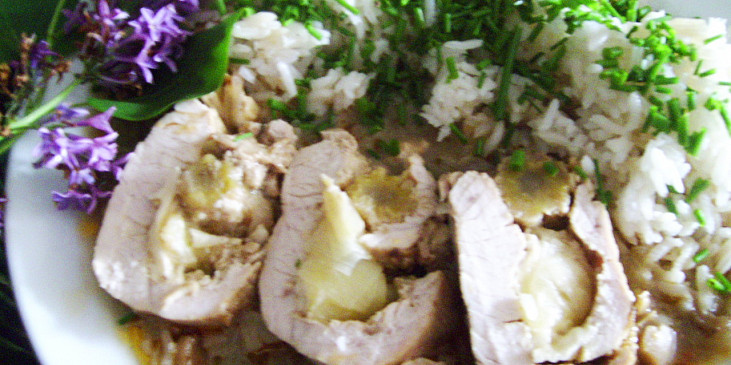 Vepřová roláda v Camembertové omáčce