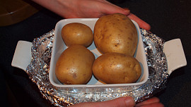 Zapečená dýně s bramborami