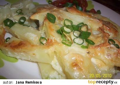 Česnekové brambory