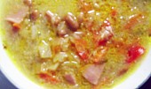 Kysaná fazolová polévka (Kysaná fazolová polévka-detail)