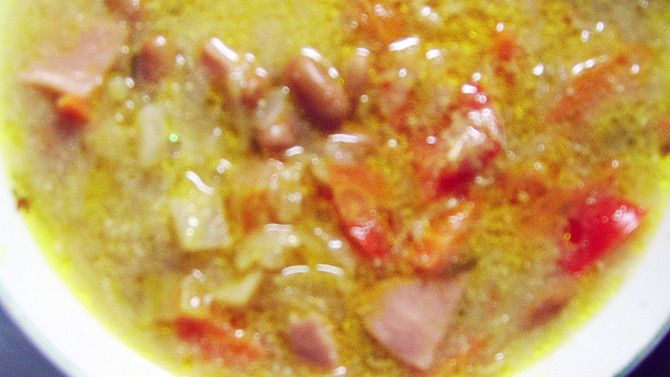 Kysaná fazolová polévka, Kysaná fazolová polévka-detail