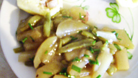 Přílohové kedlubny s fazolkama