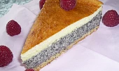Strakatý makovo-vaječný koláč