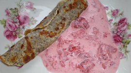 Makové palačinky s jahodovou merendou