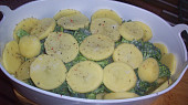 Pařené brambory s brokolicí a sýrem  (Parní hrnec), naloženo v misce
