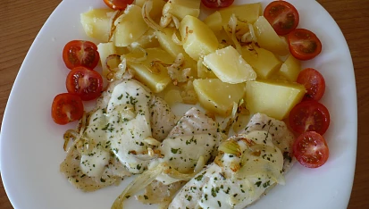 Filé s rajčátky a mozzarellou