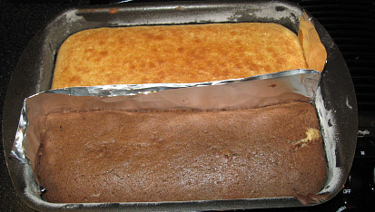 Šachy koláč (Battenberg Cake)