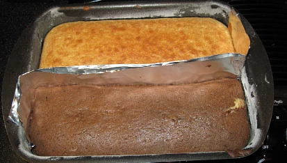 Šachy koláč (Battenberg Cake)