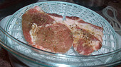 Vepřové maso na česneku se zeleninou-(Parní hrnec), spodní patro