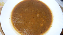 Dršťková polévka z drůbežích žaludků