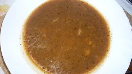 Dršťková polévka z drůbežích žaludků