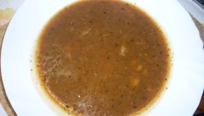 Dršťková polévka z drůbežích žaludků