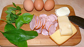 Večeřová rychlá omeleta, základní suroviny