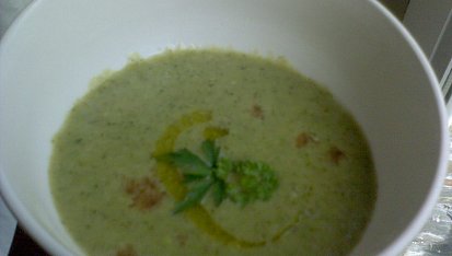 Hráškovo-brokolicová polévka