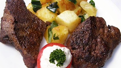 Marinovaná vepřová játra na grilu