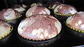 Dvojbarevné muffiny