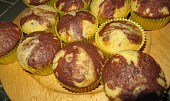 Dvojbarevné muffiny