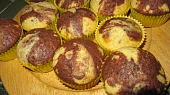 Dvojbarevné muffiny