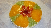 Ovocný dortík - zdobení