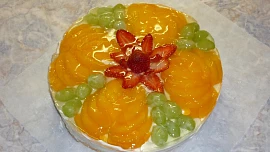 Ovocný dortík - zdobení