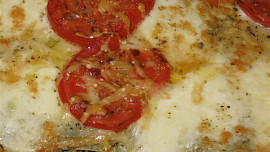 Italské lasagne s listovým špenátem, mozzarellou a parmazánem