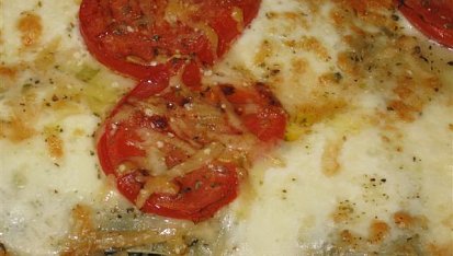 Italské lasagne s listovým špenátem, mozzarellou a parmazánem