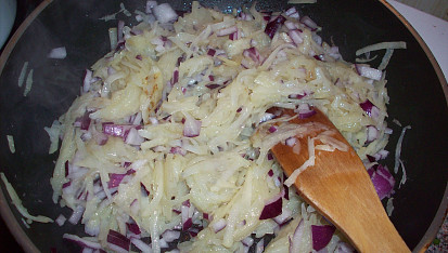 Lehká večeře z brambor, smažíme brambory