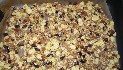Zapékané müsli - domácí, Po upečení ...