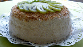 Kokosový dort s vaječným koňakem