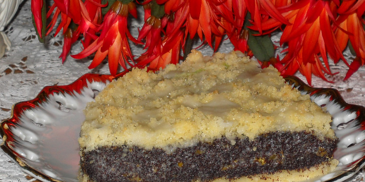 Křehký makový koláč