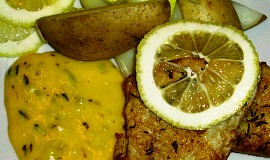 Nilský okoun na tymiánu s citronovou omáčkou