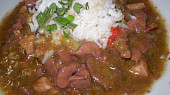 Ledvinky na pórku s paprikou, brokolicí a chilli (Ledvinky na pórku s paprikou,brokolicí a chilli)