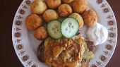 Šťavnatá krkovička s kroketkami