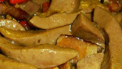 Vepřové ledvinky s Oravskou slaninou, Vepřové ledvinky s Oravskou slaninou