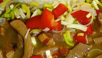 Vepřové ledvinky s Oravskou slaninou, Vepřové ledvinky s Oravskou slaninou