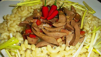 Vepřové ledvinky s Oravskou slaninou, Vepřové ledvinky s Oravskou slaninou