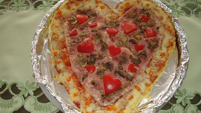 Pizza-valentýnská mé dcery